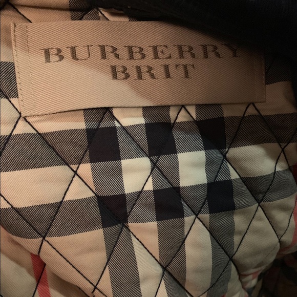 Burberry Brit Mens navy Quilted Jacket - Picture 7 of 7